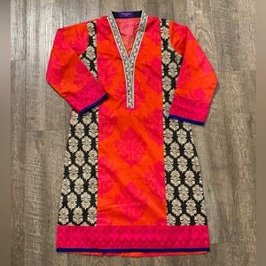 Sana Safinaz women’s red kurta women’s size XS Pakistani Indian